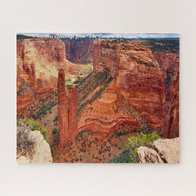 Canyon de Claire New Mexico.Christmas Greetings Jigsaw Puzzle (Horizontal)