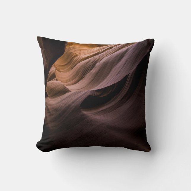 Canyon desert landscape pattern throw pillow (Front)
