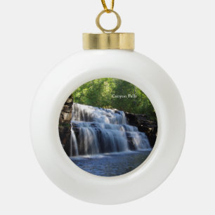 Canyon Falls ball or snowflake ornament