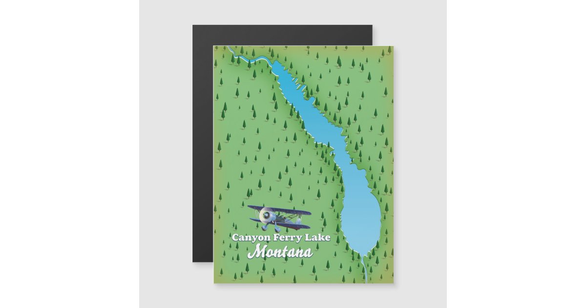 Canyon Ferry Lake Montana lake map