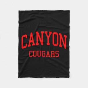Canyon High School Hs New Braunfels Tx Retro Fleece Blanket