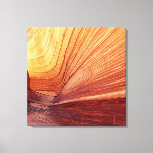 Canyon Kissed by the Sun Southwest Abstract Canvas Print (Front)