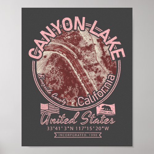 CANYON LAKE CALIFORNIA _ CITY OF CANYON LAKE CA POSTER