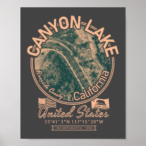 CANYON LAKE CALIFORNIA _ CITY OF CANYON LAKE CA POSTER