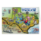 Canyon Lake TEXAS Map (Front Horizontal)