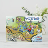 Canyon Lake TEXAS Map Card (Standing Front)