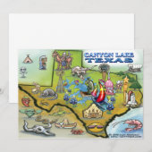 Canyon Lake TEXAS Map Card (Front/Back)