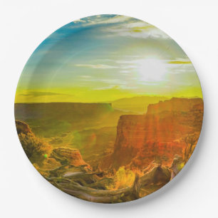 Canyon lands National Park Moab Utah Paper Plates
