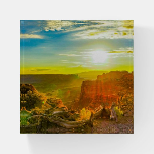 Canyon lands National Park Moab Utah Paperweight (Front)