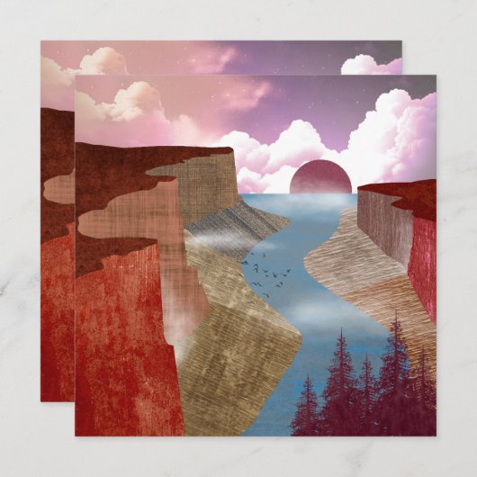 Canyon Ocean Landscape (Front/Back)