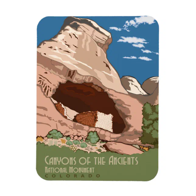 Canyon of the Ancients Magnet | Zazzle