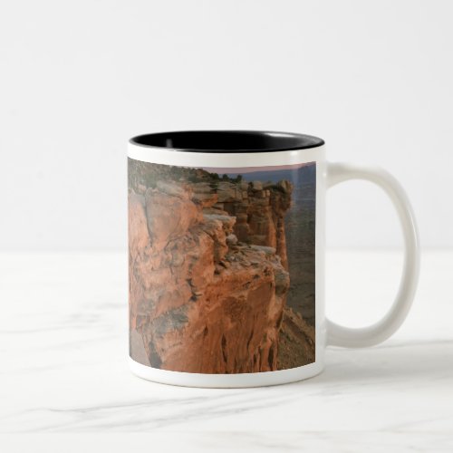 Canyon overlook in the Island in the sky Two_Tone Coffee Mug