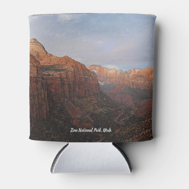 Canyon Overlook Zion National Park, Utah  Can Cooler (Front)
