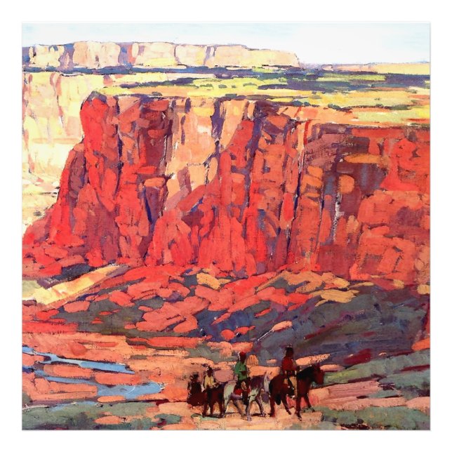 “Canyon Riders” Western art by Edgar Payne Photo Print (Front)