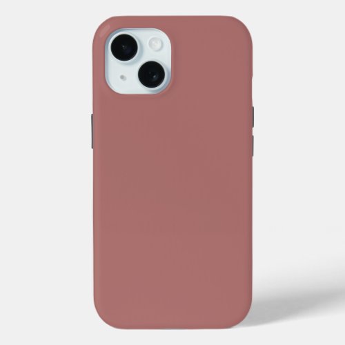 Canyon Rose Solid Color iPhone 15 Case