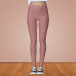 Canyon Rose Solid Color  Leggings<br><div class="desc">Canyon Rose Solid Color</div>
