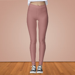 Canyon Rose Solid Color  Leggings
