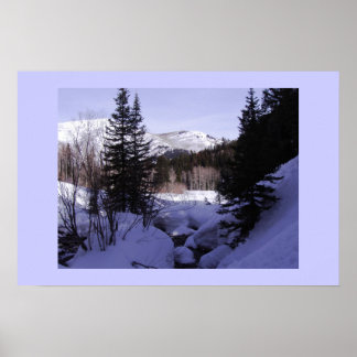 Canyon Snow Poster