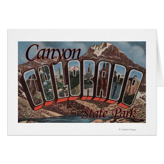 Canyon State Park, Colorado - Large Letter Scene (Front Horizontal)