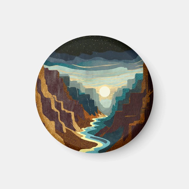Canyon Sunset Landscape Magnet (Front)