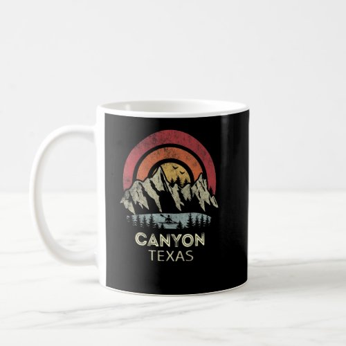 Canyon Texas Mountain Sunset Sunrise Kayaking  Coffee Mug