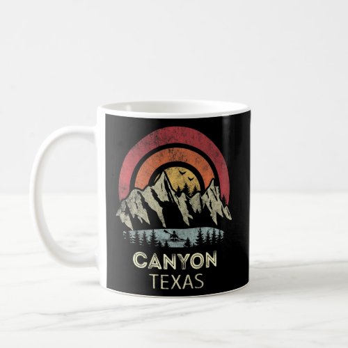 Canyon Texas Mountain Sunset Sunrise Kayaking    Coffee Mug