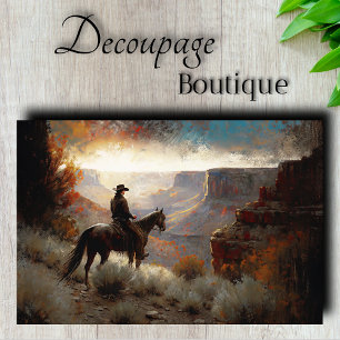 Canyon Trail Rider Decoupage Tissue Paper