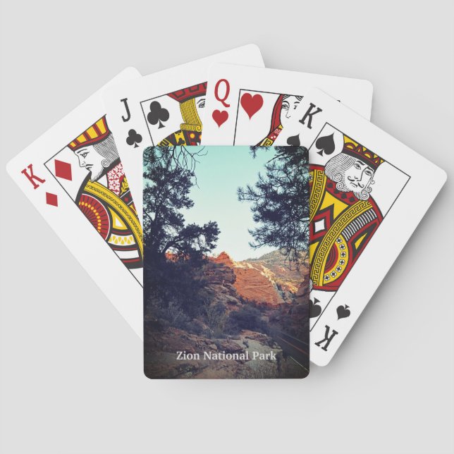 Canyon Trail Zion National Park, Utah Poker Cards (Back)