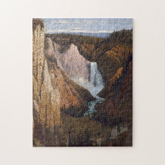 Canyon Waterfall Nature Scene Puzzle (Vertical)