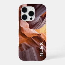 Canyon Wave Sandstone Pattern Earthy Tones