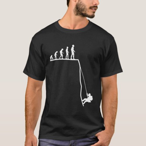 Canyoning Hiking Canyoneering Abseiling Evolution T_Shirt