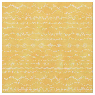 Canyonlands in Yellow and Saffron Fabric