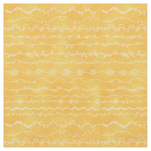 Canyonlands in Yellow and Saffron Fabric