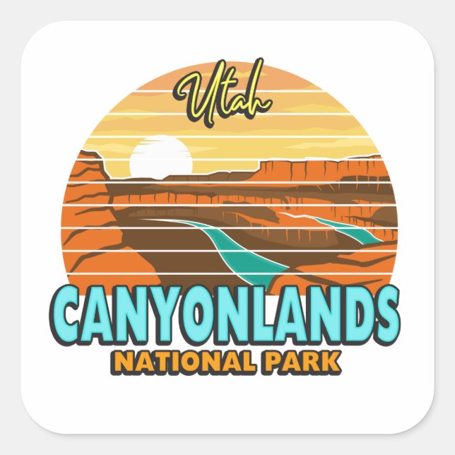 Canyonlands Moab Utah National Park Nature Outdoor Square Sticker (Front)
