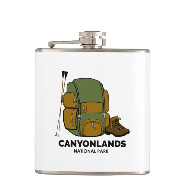 Canyonlands National Park Backpack Flask (Front)