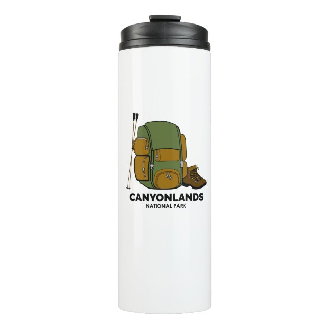 Canyonlands National Park Backpack Thermal Tumbler (Front)