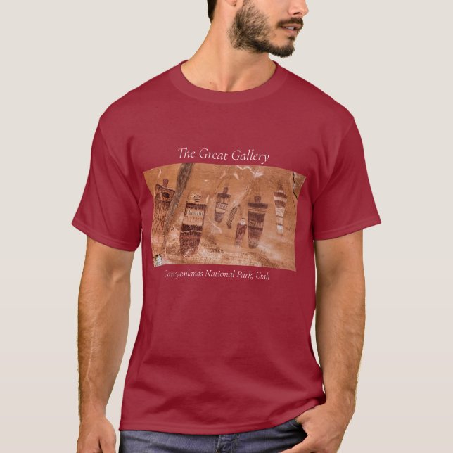 Canyonlands National Park Great Gallery Rock Art T-Shirt (Front)