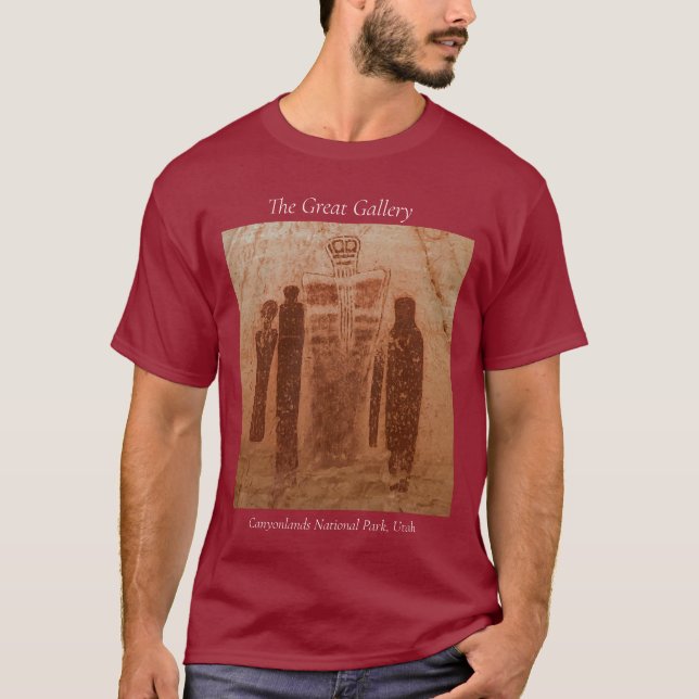Canyonlands National Park Great Gallery Rock Art T-Shirt (Front)
