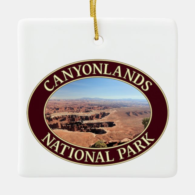 Canyonlands National Park in Moab, Utah Ceramic Ornament (Front)
