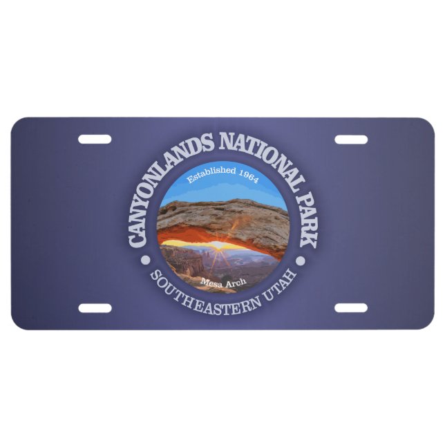 Canyonlands National Park License Plate (Front)