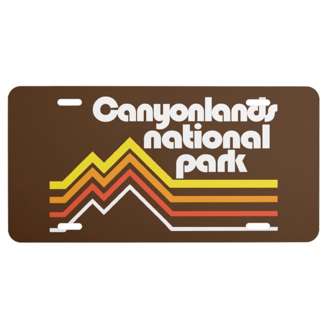 Canyonlands National Park License Plate (Front)