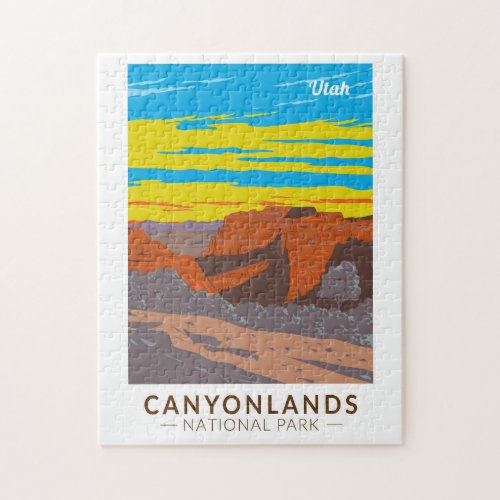 Canyonlands National Park Moab Travel Art Vintage Jigsaw Puzzle