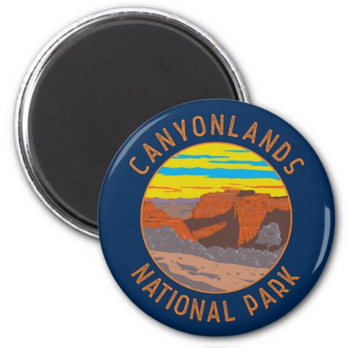 Canyonlands National Park Moab Travel Art Vintage Magnet