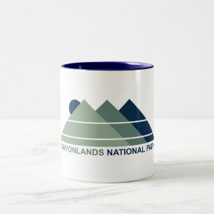 Canyonlands National Park Mountain Sun Two-Tone Coffee Mug