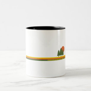 Canyonlands National Park Pine Trees Sun Two-Tone Coffee Mug