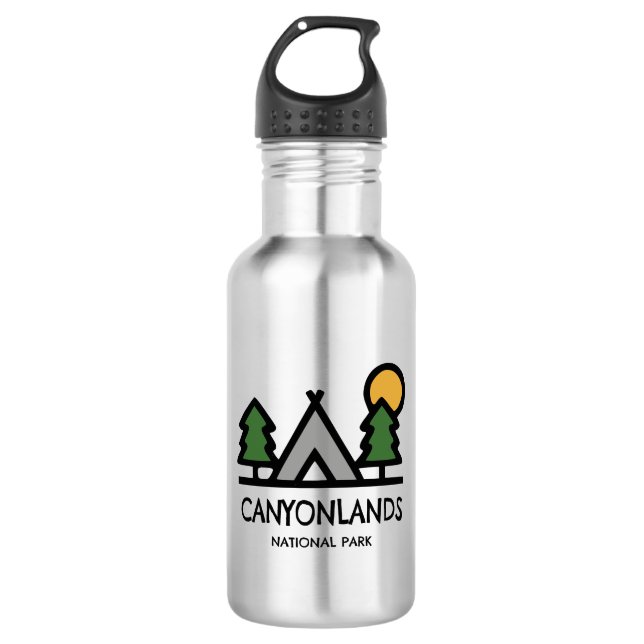 Canyonlands National Park Stainless Steel Water Bottle (Front)