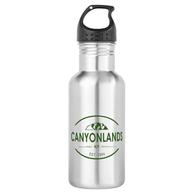 Canyonlands National Park Stainless Steel Water Bottle (Front)