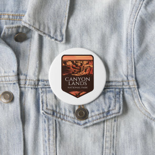 Canyonlands National Park Sunset Emblem Button