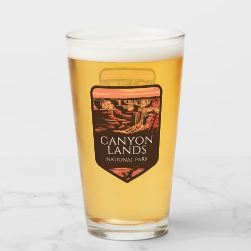 Canyonlands National Park Sunset Emblem Glass