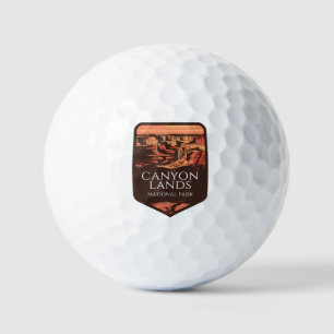Canyonlands National Park Sunset Emblem Golf Balls